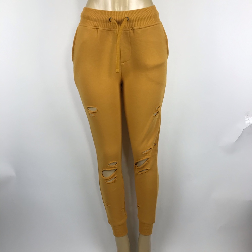 ELLANDEMM DISTRESSED SWEATPANTS SIZE S